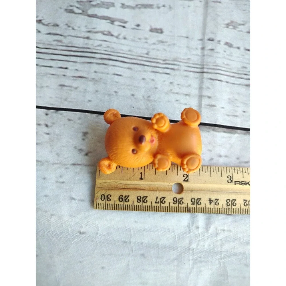Plastic Brown Teddy Bear Cake Topper Baby Shower